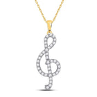 Melodic Harmony Diamond Pendant - Splendid Jewellery