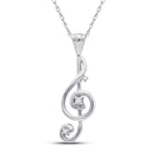 Melodic Harmony Diamond Pendant  Top View from Splendid Jewellery