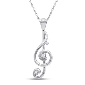 Melodic Harmony Diamond Pendant  Top View from Splendid Jewellery