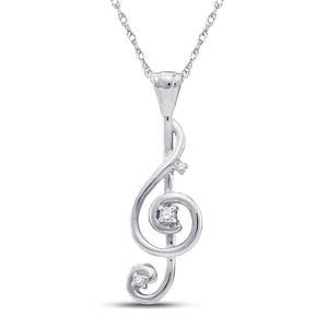 Melodic Harmony Diamond Pendant - Splendid Jewellery