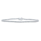 10kt White Gold Men's Diamond Single Row Link Bracelet - 1/2 Cttw | Splendid Jewellery - Alternate view 1 from Splendid Jewellery
