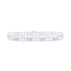 Splendid Jewellery 10kt White Gold Men's Round Diamond Link Bracelet - 1-1/4 Cttw - Alternate view 1 from Splendid Jewellery