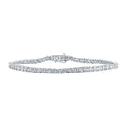 Sparkling White Gold Diamond Link Bracelet for Men - 1-1/3 Cttw - Alternate view 1 from Splendid Jewellery