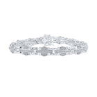 Splendid Jewellery 10kt White Gold Round Diamond Link Bracelet - 1 Cttw for Men - Alternate view 1 from Splendid Jewellery