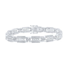 Load image into Gallery viewer, 10kt White Gold Men&#39;s Diamond Link Bracelet - 3/4 Cttw | Splendid Jewellery - Alternate view 1 from Splendid Jewellery