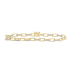 Splendid Jewellery 10kt Yellow Gold Mens Round Diamond Anchor Link Bracelet - 5 Cttw Top view from the 10Kt Yellow Gold Mens Round Diamond 8 5 Inch Anchor Link Bracelet 5 Cttwpin216545 collection by Splendid Jewellery