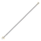 14kt Yellow Gold Men's Round Diamond Cluster Bracelet - 2 Cttw - Side View