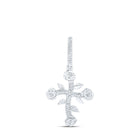 10kt Rose Gold Men's Diamond Cross Pendant - A Dazzling Symbol of Faith and Style - Alternate view 1 from Splendid Jewellery