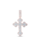 10kt Rose Gold Men's Diamond Cross Charm Pendant - 2 Cttw | Splendid Jewellery - Alternate view 1 from Splendid Jewellery