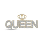 10kt Two-tone Gold Men's Round Diamond Crown Charm Pendant - 5 Cttw | Splendid Jewellery - Alternate view 1 from Splendid Jewellery