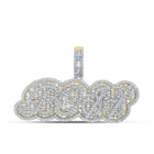 10kt Yellow Gold Men's Baguette Diamond Boss Dollar Sign Charm Pendant - 8-5/8 Cttw | Splendid Jewellery Top view from the 10Kt Yellow Gold Mens Baguette Diamond Boss Dollar Sign Charm Pendant 8 5 8 Cttwpin212793 collection by Splendid Jewellery