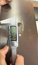 Load image into Gallery viewer, 10k yellow gold cross pendant with diamonds measurement 4