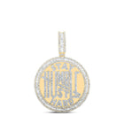 10kt Yellow Gold Men's Baguette Diamond "Stay Humble Hustle Hard" Charm Pendant - 3-3/4 Cttw Top view from the 10Kt Yellow Gold Mens Baguette Diamond Stay Humble Hustle Hard Charm Pendant 3 3 4 Cttwpin219485 collection by Splendid Jewellery
