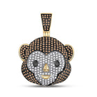 10kt Yellow Gold Men's Round Brown Diamond Monkey Animal Charm Pendant 1 Cttw | Splendid Jewellery Top view from the 10Kt Yellow Gold Mens Round Brown Diamond Monkey Animal Charm Pendant 1 Cttwpin287518 collection by Splendid Jewellery
