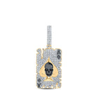 10kt Yellow Gold Men's Diamond Spade Skull Charm Pendant - 1-1/3 Cttw Top view from the 10Kt Yellow Gold Mens Round Diamond Ace Spade Skull Charm Pendant 1 1 3 Cttwpin232582 collection by Splendid Jewellery