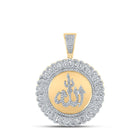 10kt Yellow Gold Men's Round Diamond Allah Islam Charm Pendant 1-1/3 Cttw | Splendid Jewellery Top view from the 10Kt Yellow Gold Mens Round Diamond Allah Islam Charm Pendant 1 1 3 Cttwpin217578 collection by Splendid Jewellery