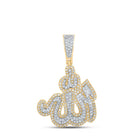 10kt Yellow Gold Men's Round Diamond Allah Islam Charm Pendant 3/4 Cttw Top view from the 10Kt Yellow Gold Mens Round Diamond Allah Islam Charm Pendant 3 4 Cttwpin217577 collection by Splendid Jewellery
