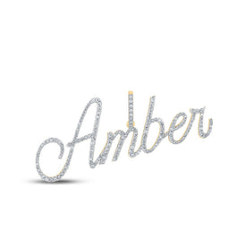 10kt Yellow Gold Men's Round Diamond Amber Charm Pendant - 7/8 Cttw | Splendid Jewellery Top view from the 10Kt Yellow Gold Mens Round Diamond Amber Charm Pendant 7 8 Cttwpin286603 collection by Splendid Jewellery