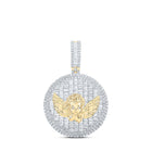 10kt Yellow Gold Men's Diamond Angel Charm Pendant - 4-1/4 Cttw Top view from the 10Kt Yellow Gold Mens Round Diamond Angel Charm Pendant 4 1 4 Cttwpin213297 collection by Splendid Jewellery