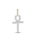10kt Yellow Gold Men's Diamond Ankh Cross Charm Pendant - 2-1/2 Cttw | Splendid Jewellery Top view from the 10Kt Yellow Gold Mens Round Diamond Ankh Cross Charm Pendant 2 1 2 Cttwpin289316 collection by Splendid Jewellery