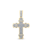 10kt Yellow Gold Men's Round Diamond Charm Pendant - 1/2 Cttw | Splendid Jewellery Top view from the 10Kt Yellow Gold Mens Round Diamond Charm Pendant 1 2 Cttwpin212158 collection by Splendid Jewellery