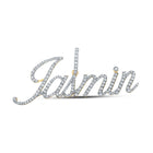 10kt Yellow Gold Men's Round Diamond Jasmin Charm Pendant - 3/4 Cttw | Splendid Jewellery product  Top View from Splendid Jewellery