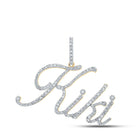 10kt Yellow Gold Men's Diamond Kiki Charm Pendant - 3/4 Cttw | Splendid Jewellery product  Top View from Splendid Jewellery