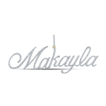 Load image into Gallery viewer, 10kt Yellow Gold Men's Round Diamond Makayla Charm Pendant - 1-1/2 Cttw | Splendid Jewellery product  Top View from Splendid Jewellery