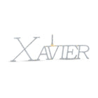 XAVIER Men's 10kt Yellow Gold Diamond Letter Charm Pendant - 1-1/2 Cttw product  Top View from Splendid Jewellery