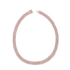 Radiant Rose Gold Diamond Curb Link Chain Necklace for Men - 12 & 3/4 Cttw - Alternate view 1 from Splendid Jewellery