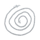 10kt White Gold Round Diamond Tennis Chain Necklace - 2-7/8 Cttw - Alternate view 1 from Splendid Jewellery