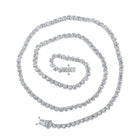 Splendid Jewellery 10kt White Gold Men's Round Diamond Tennis Chain Necklace - 4-3/8 Cttw - Alternate view 1 from Splendid Jewellery