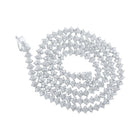 Splendid Jewellery 10kt White Gold Men's Round Diamond Link Chain Necklace - 13 Cttw - Alternate view 1 from Splendid Jewellery