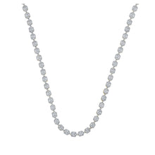 Load image into Gallery viewer, 10kt Yellow Gold Baguette Diamond Link Chain Necklace - 9 Cttw Top view from the 10Kt Yellow Gold Mens Round Diamond 22 Inch Link Chain Necklace 8 3 8 Cttwpin218042 collection by Splendid Jewellery