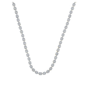 10kt Yellow Gold Baguette Diamond Link Chain Necklace - 9 Cttw Top view from the 10Kt Yellow Gold Mens Round Diamond 22 Inch Link Chain Necklace 8 3 8 Cttwpin218042 collection by Splendid Jewellery