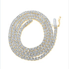 10kt Yellow Gold Men's Round Diamond Link Chain Necklace - 2-3/4 Cttw Top view from the 10Kt Yellow Gold Mens Round Diamond 18 Inch Link Chain Necklace 2 3 4 Cttwpin286046 collection by Splendid Jewellery