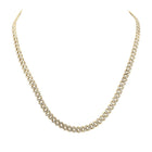 Dazzling 10kt Yellow Gold Men's Round Diamond Cuban Link Necklace - 4-3/4 Cttw Top view from the 10Kt Yellow Gold Mens Round Diamond 18 Inch Straight Cuban Link Necklace 4 3 4 Cttwpin219525 collection by Splendid Jewellery