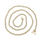 Majestic 10kt Yellow Gold Men's Round Diamond Tennis Chain Necklace Top view from the 10Kt Yellow Gold Mens Round Diamond 18 Inch Tennis Chain Necklace 4 5 8 Cttwpin218894 collection by Splendid Jewellery