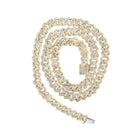10kt Yellow Gold Men's Diamond Cuban Link Chain Necklace - 7-1/2 Ct.t.w. Top view from the 10Kt Yellow Gold Mens Round Diamond Cuban Link Chain Necklace 9 3 4 Cttwpin217930 collection by Splendid Jewellery