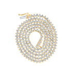 10kt Yellow Gold Men's Round Diamond Link Chain Necklace - 9-1/3 Cttw Top view from the 10Kt Yellow Gold Mens Round Diamond 20 Inch Link Chain Necklace 9 1 3 Cttwpin212457 collection by Splendid Jewellery