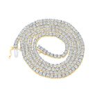 10kt Yellow Gold Men's Round Diamond 22-inch Chain Necklace - Dazzling Brilliance Top view from the 10Kt Yellow Gold Mens Round Diamond 22 Chain 22 Chain Necklace 1 1 3 Cttwpin289466 collection by Splendid Jewellery