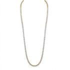 10kt Yellow Gold Men's Round Diamond Tennis Chain Necklace - 25-3/8 Cttw Side view from the 10Kt Yellow Gold Mens Round Diamond 26 Tennis Chain Necklace 25 3 8 Cttwpin270635 collection by Splendid Jewellery
