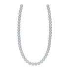 14kt White Gold Baguette Diamond Square Link Chain Necklace - 17-1/4 Ct.t.w. for Men - Top View