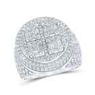 Splendid Jewellery 10kt White Gold Baguette and Round Diamond Circle Ring - 3-7/8 Cttw - Alternate view 1 from Splendid Jewellery