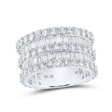 Load image into Gallery viewer, 10kt White Gold Baguette Diamond Eternity Ring - Captivating Brilliance for Men - Alternate view 1 from Splendid Jewellery