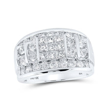 Load image into Gallery viewer, 10kt White Gold Men&#39;s Diamond Band Ring - Exquisite Brilliance - Alternate view 1 from Splendid Jewellery