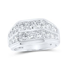 10kt White Gold Diamond Men's Band Ring - 3 Cttw | Splendid Jewellery - Alternate view 1 from Splendid Jewellery