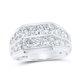10kt White Gold Diamond Men's Band Ring - 3 Cttw | Splendid Jewellery - Alternate view 1 from Splendid Jewellery