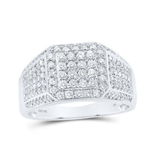 Load image into Gallery viewer, 10kt White Gold Square Diamond Men&#39;s Ring - 1 Cttw | Splendid Jewellery - Alternate view 1 from Splendid Jewellery
