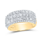 10kt Yellow Gold Baguette Diamond Round Band Ring - 1-3/4 Cttw Top view from the 10Kt Yellow Gold Mens Baguette Diamond Round Band Ring 1 3 4 Cttwpin211205 collection by Splendid Jewellery